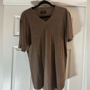 Goodlife Tri Blend Scallop V, Brown, Size L